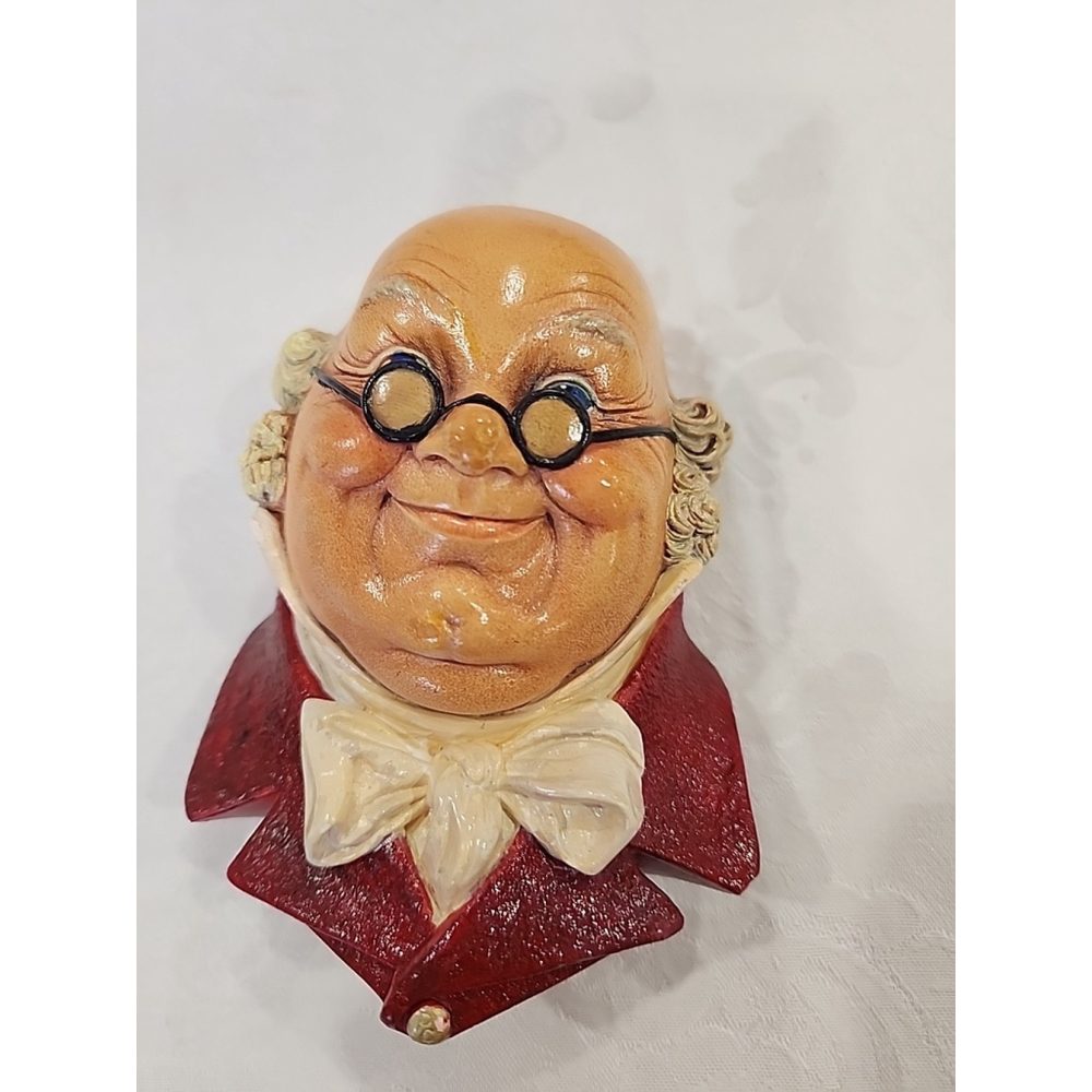 Bossons England Mr Pickwick Chalkware Head 1964 Vintage - Picture 7 of 7